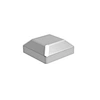 50x50mm Square Galvanized Steel Cattle Fence Post Caps
